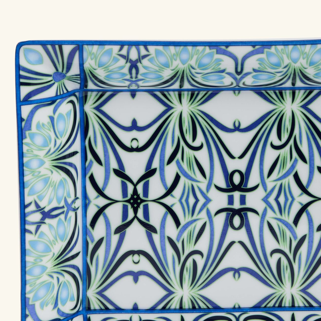 Bettina Bleu Trinket Tray Rectangular Blue bernardaud bettina bleu trinket tray rectangular blue