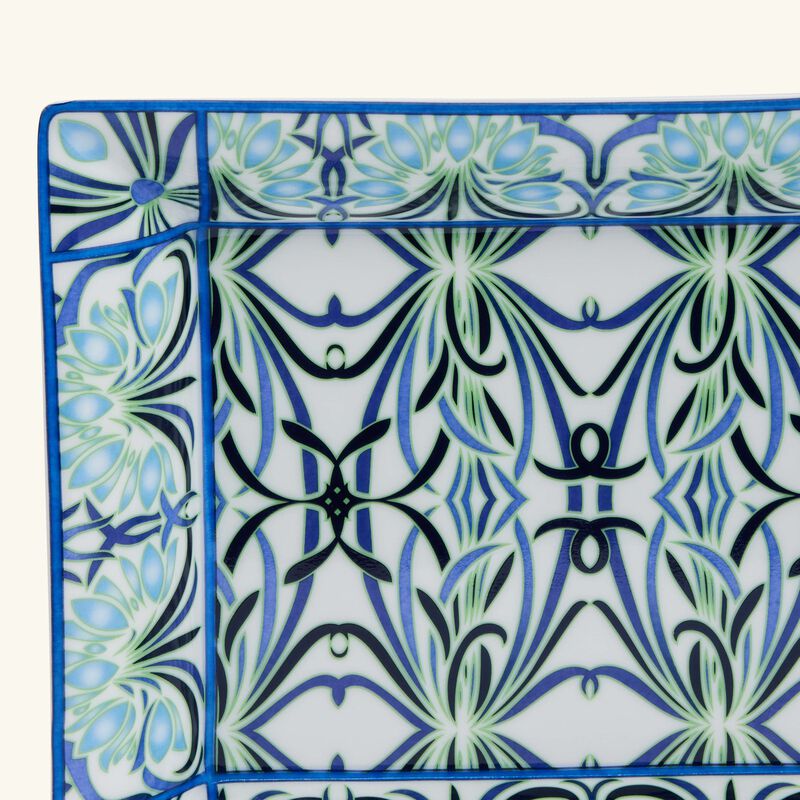 Bettina Bleu Trinket Tray Rectangular Blue bernardaud bettina bleu trinket tray rectangular blue