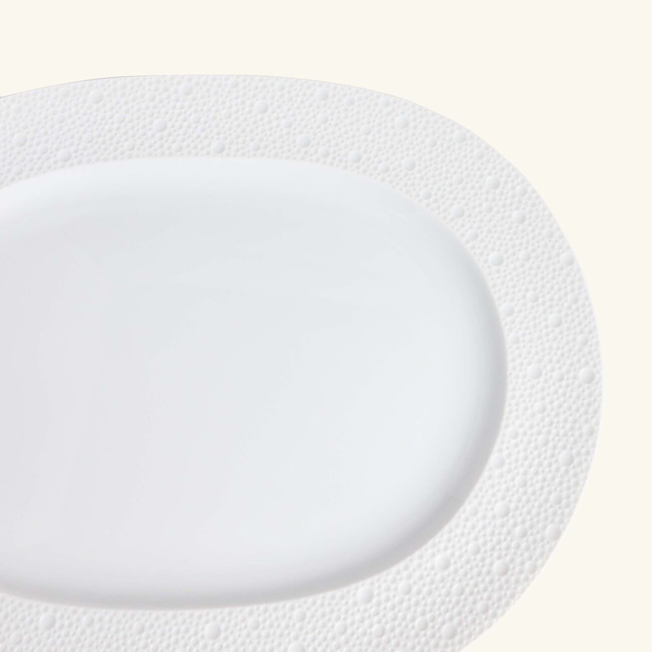 bernardaud ecume serving platter oval white 35cm