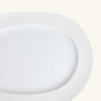 bernardaud ecume serving platter oval white 35cm