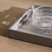 dimlaj dar ashtray round clear