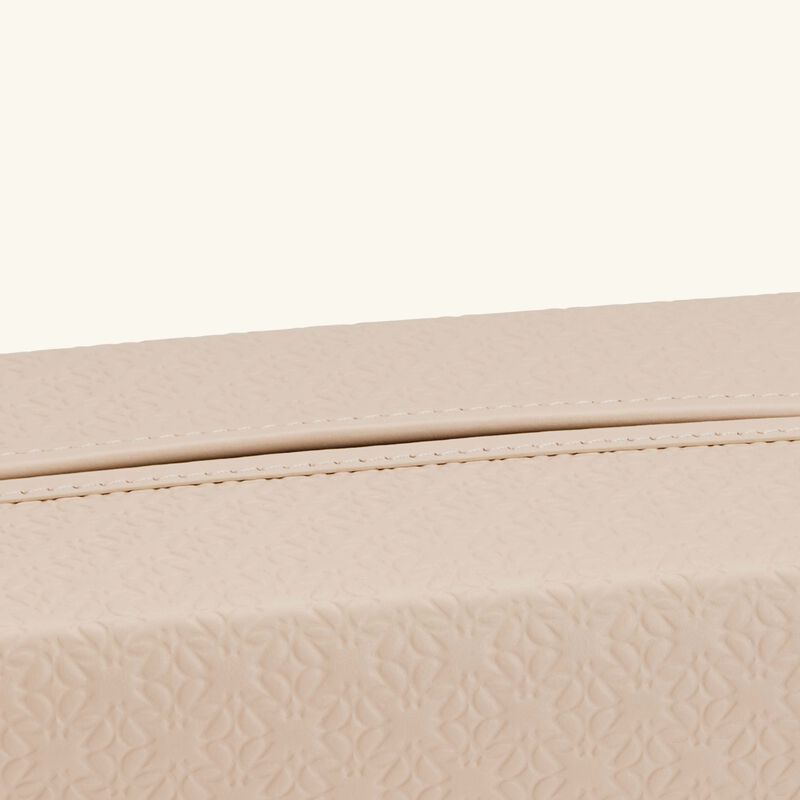 Elie Saab Monogram Tissue Holder Torrone Beige giobagnara elie saab monogram tissue holder torrone beige