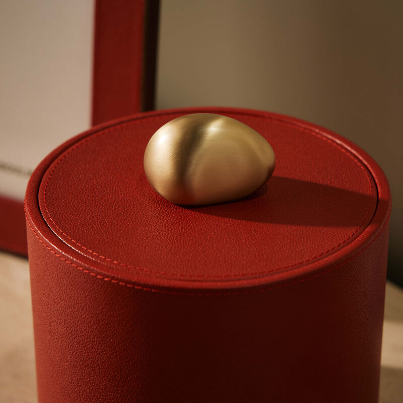 Pebble Trinket Box Red assouline pebble trinket box red