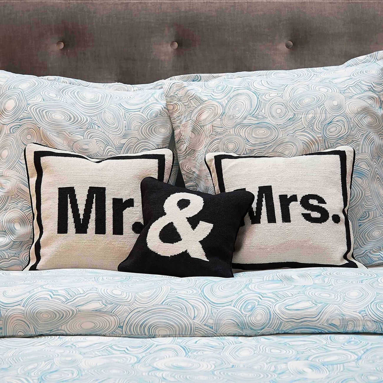 "Mrs" Needlepoint Pillow jonathan adler mrs needlepoint pillow
