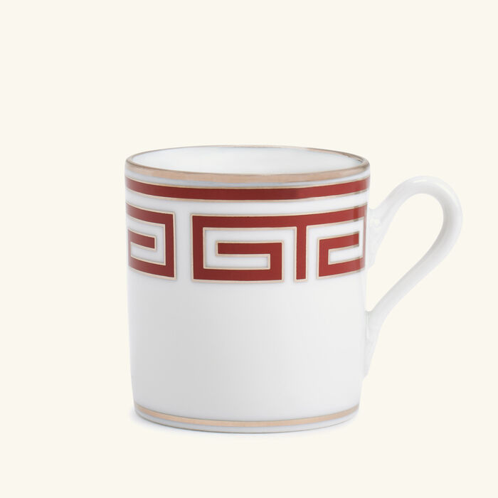 ginori 1735 labirinto coffee cup red