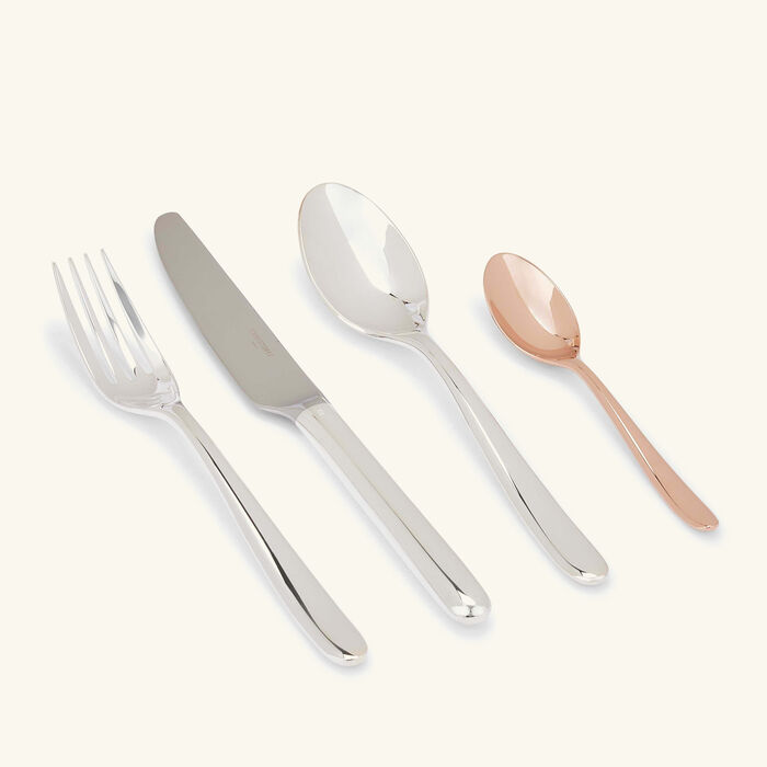 christofle mood 24 piece flatware set pink