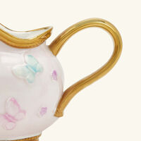 villari butterfly milk pitcher pink