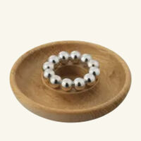 christofle perles candle holder oak