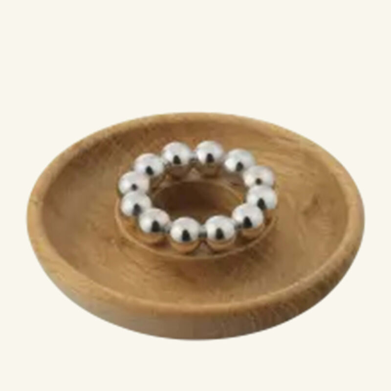 christofle perles candle holder oak