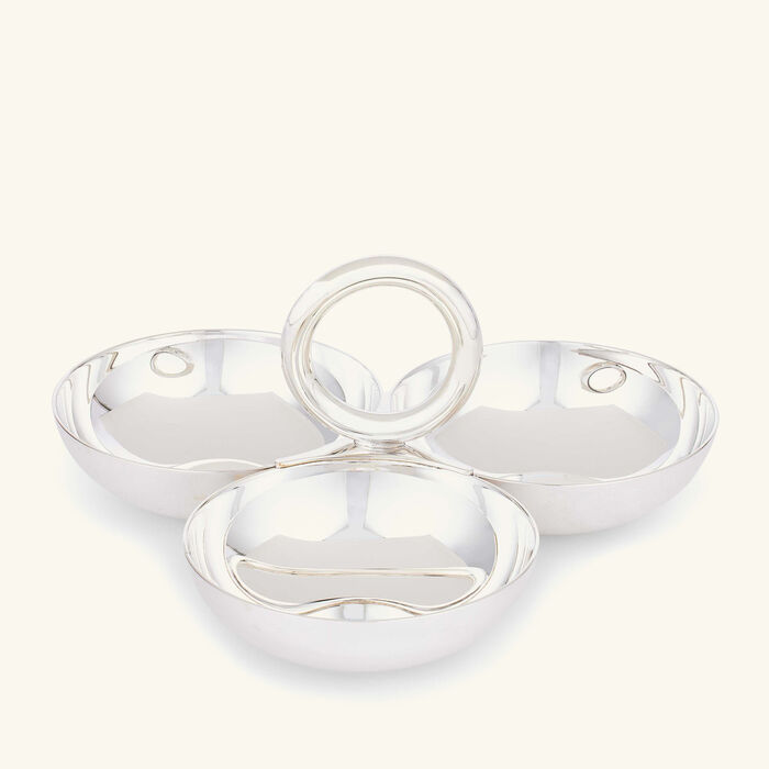 christofle vertigo serving bowl silver plated 8cm