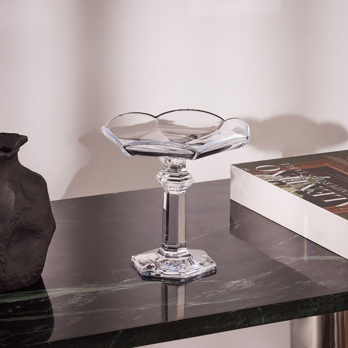 baccarat harcourt tulipe plate clear