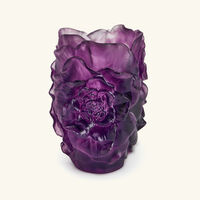 daum camellia vase small pink
