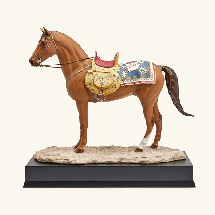 lladro karabakh horse sculpture large brown