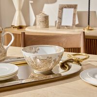 Barocco Soup Bowl Beige 18.5cm versace barocco soup bowl beige 18 5cm