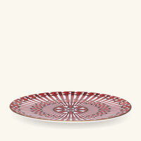 baccarat arcadia bread plate round red 16cm