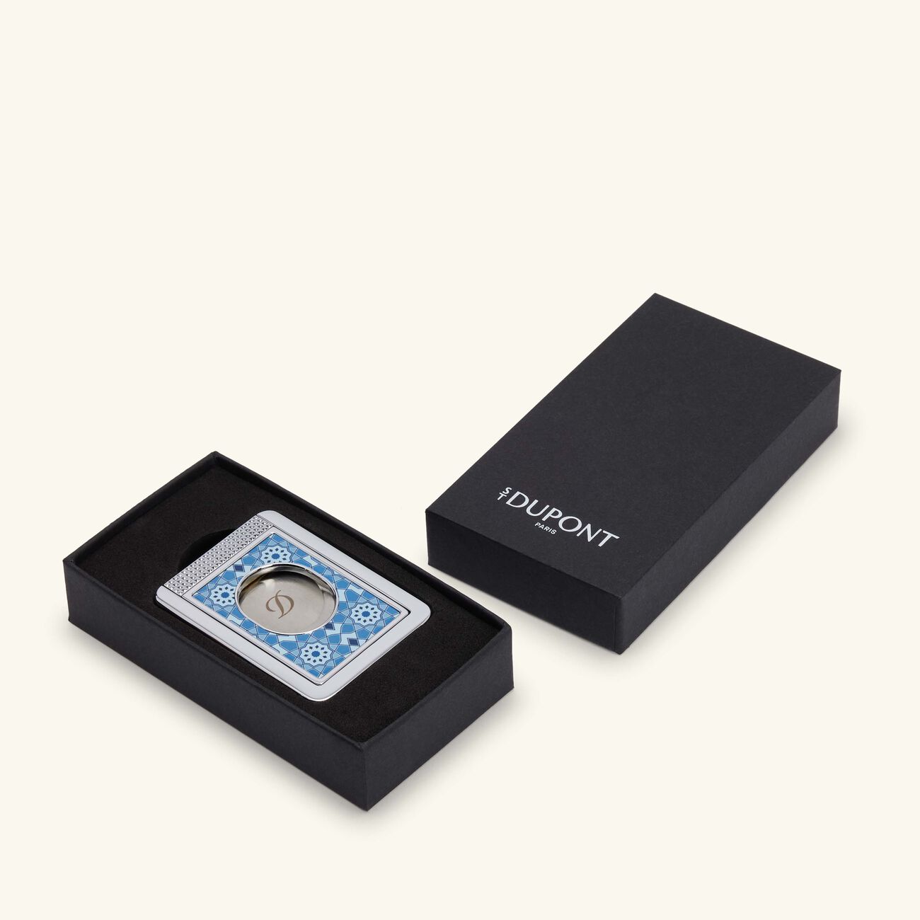 st dupont alhambra cigar cutter blue