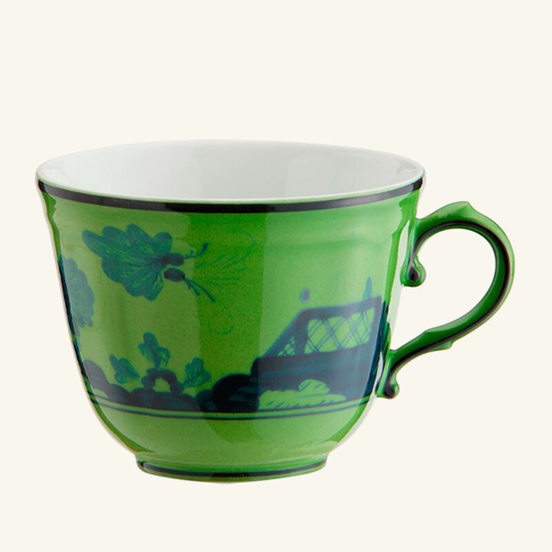 ginori 1735 antico doccia coffee cup green