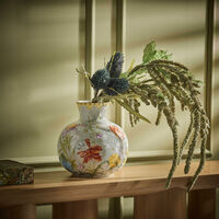 ginori 1735 giardino dell iris vase medium grey