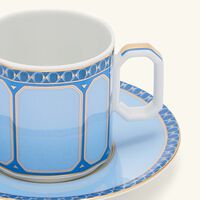 rosenthal signum azure coffee cup saucer blue