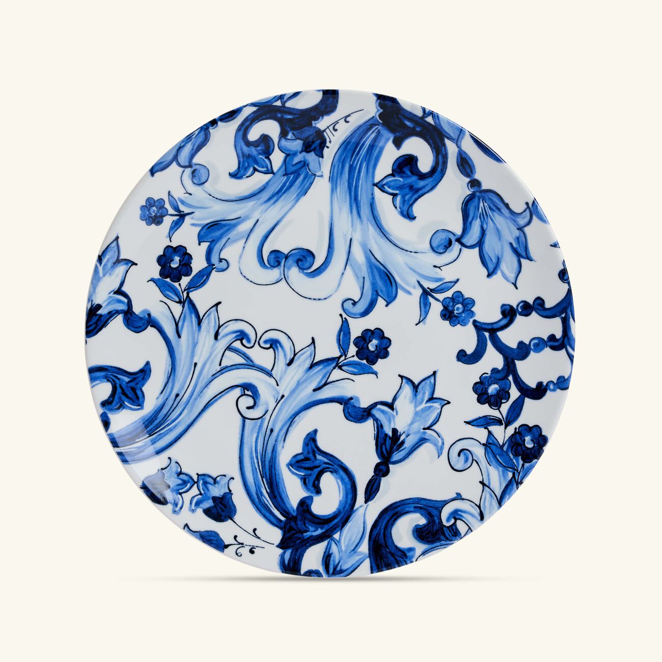 dolce gabbana casa blu mediterraneo fiore piccolo charger plate blue round 31cm