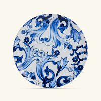 dolce gabbana casa blu mediterraneo fiore piccolo charger plate blue round 31cm