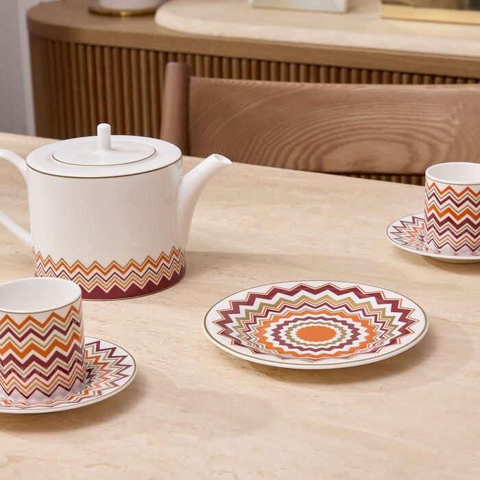 ICONIC Bread & Butter Plate Round 15 cm Set of 2 missoni home iconic bread butter plate round 15 cm set of 2