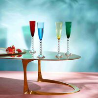 baccarat vega flutissimo champagne glass yellow set of 2