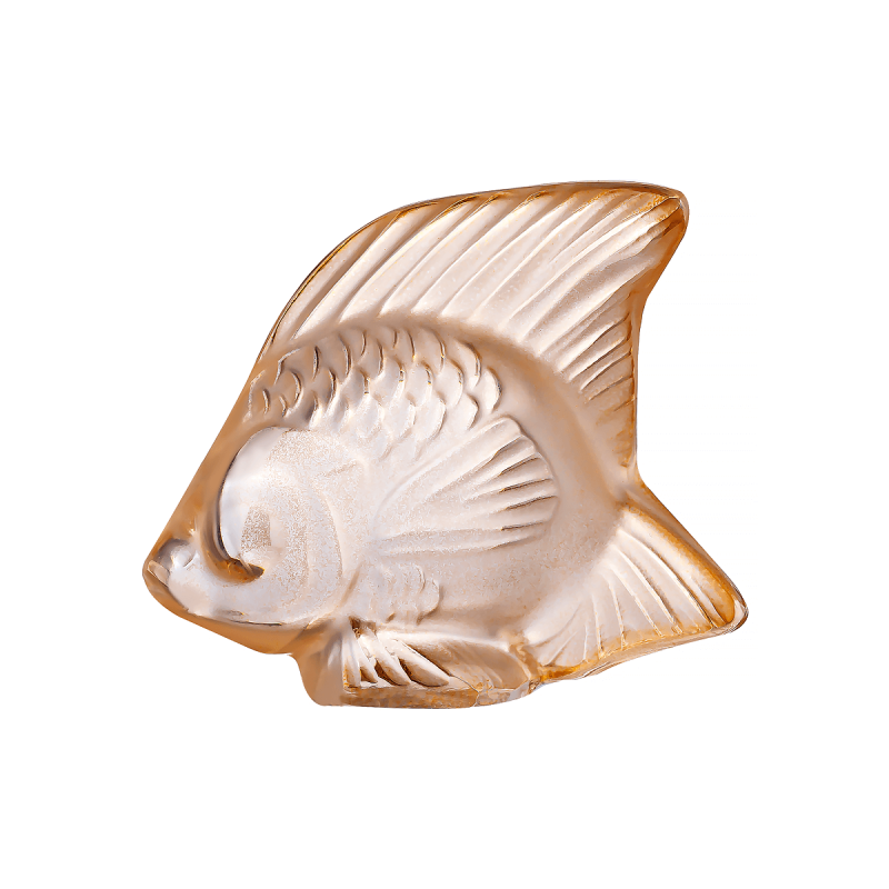 Gold Luster Fish Sculpture, large
