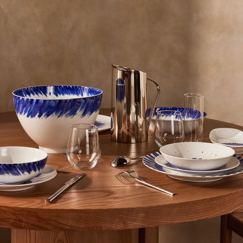 bernardaud in bloom deep salad bowl blue