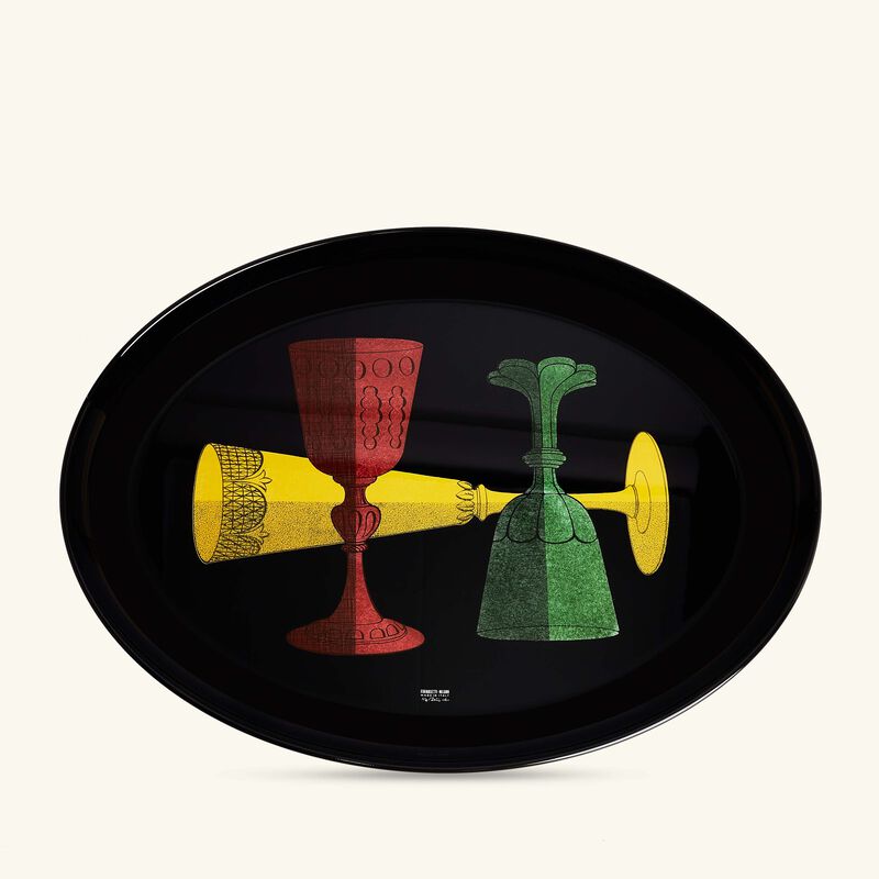 fornasetti bicchieri no 146 tray oval