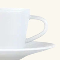 Twist Coffee Cup & Saucer White bernardaud twist coffee cup saucer white
