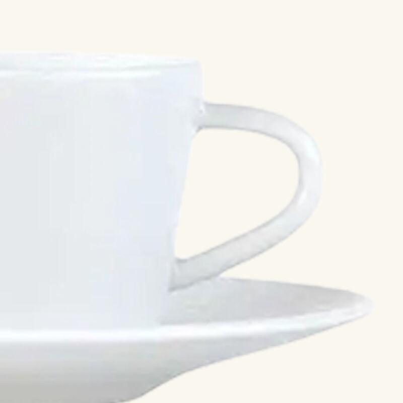 Twist Coffee Cup & Saucer White bernardaud twist coffee cup saucer white