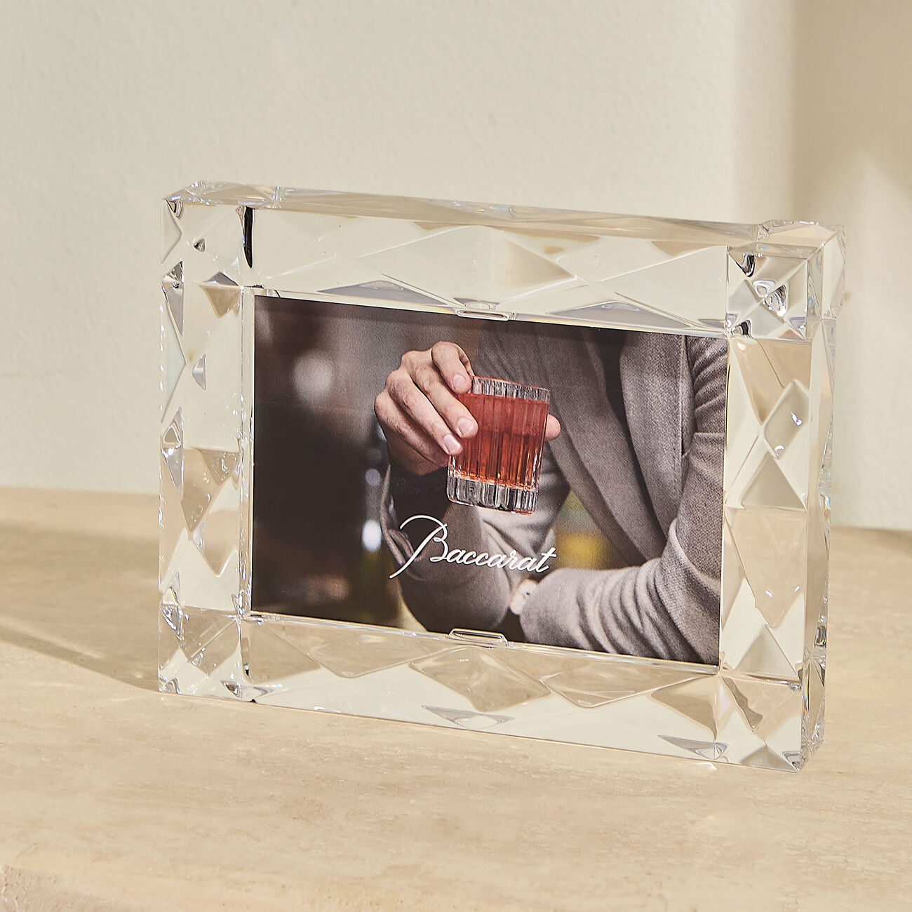 baccarat louxor picture frame clear 4x6