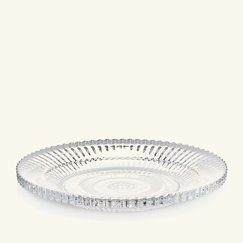 baccarat mille nuits plate round clear 12cm