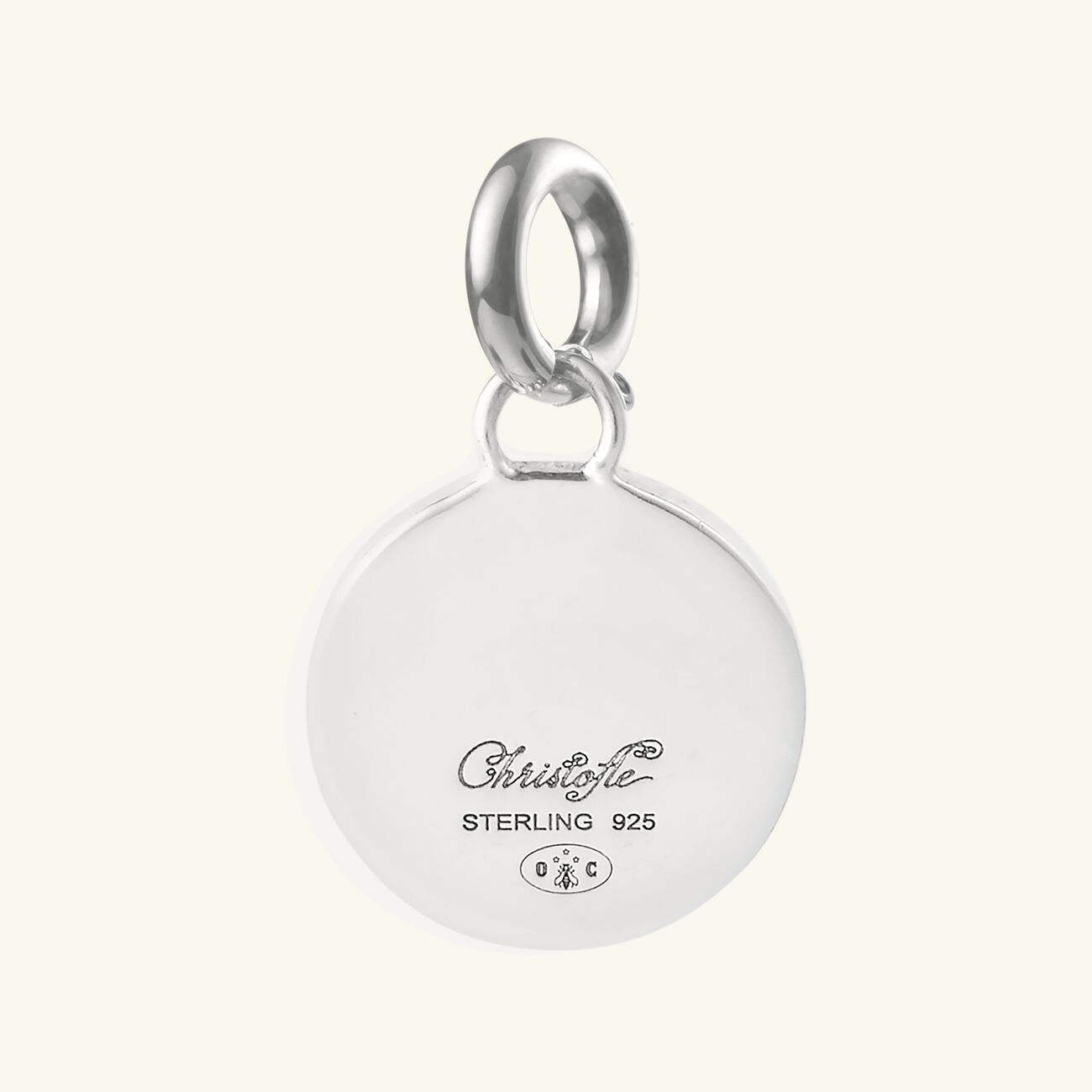 christofle chri chri peau de lion medal sterling silver