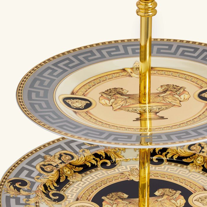 versace prestige gala etagere cake stand black