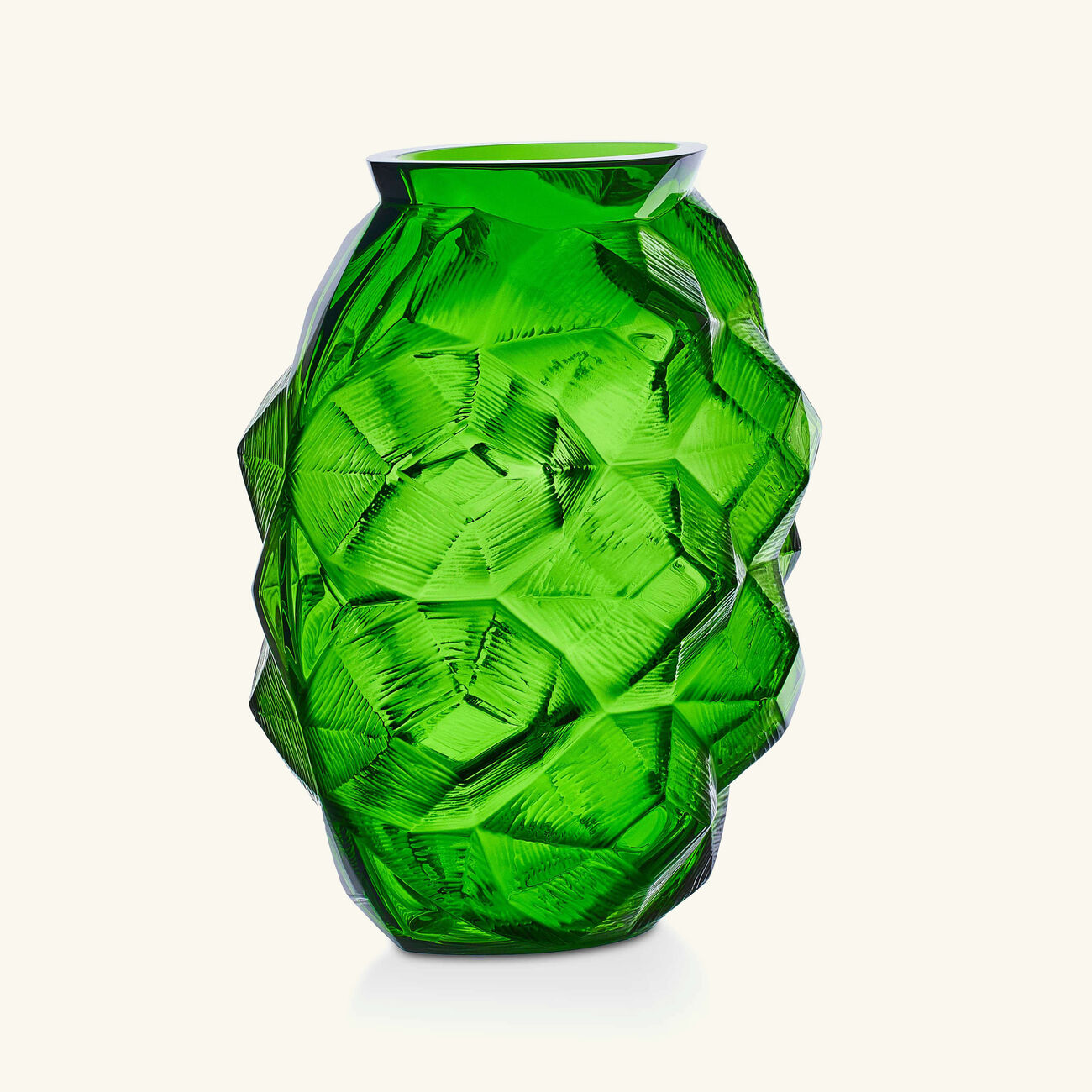 lalique tortue vase medium green