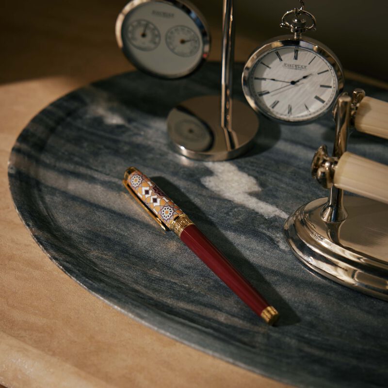 اس تي دوبون قلم الحبر الجاف  بولبوينت  ألامبرا اتيرنتي متوسط باللون الأحمر