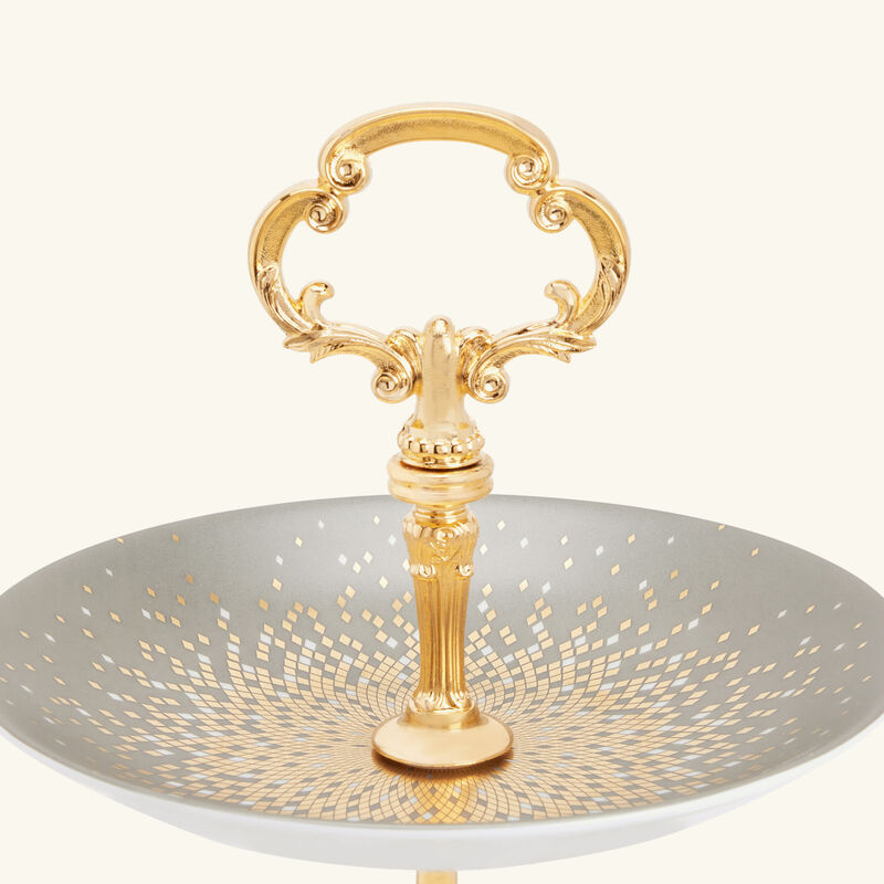 haviland souffle d or 3 tier cake stand