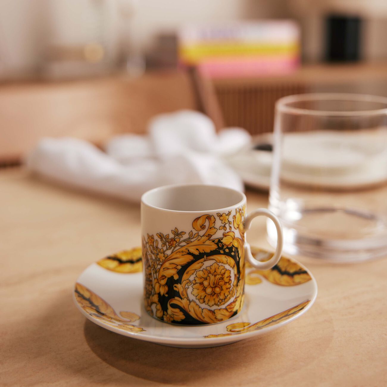 Barocco 92 Espresso Cup & Saucer versace barocco 92 espresso cup   saucer