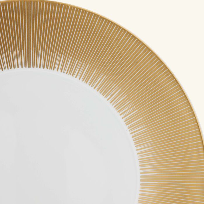 bernardaud sol service plate round gold 31cm