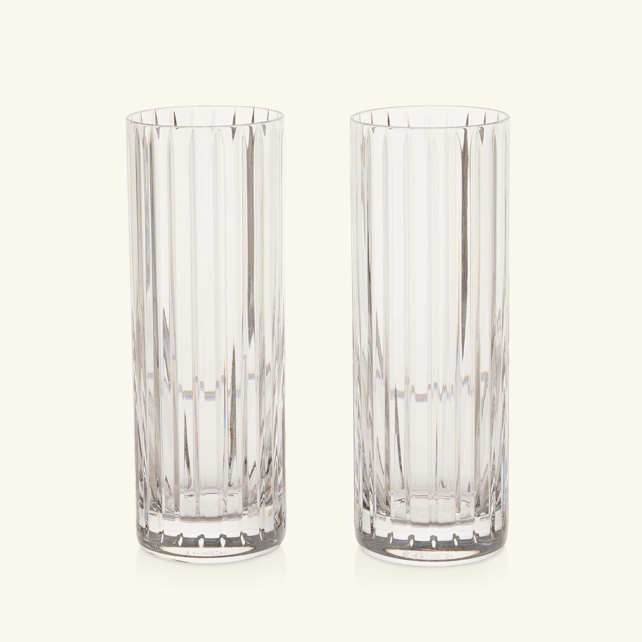 baccarat harmonie collins drinking glass clear set of 2