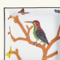 bernardaud aux oiseaux ashtray square small gold