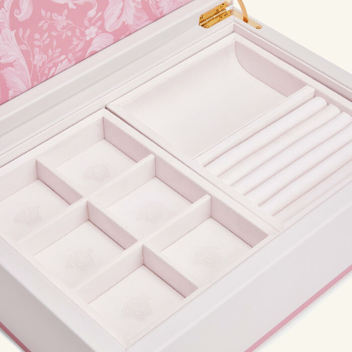 versace barocco jewelry box large pink