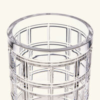 ralph lauren home hudson plaid vase medium clear