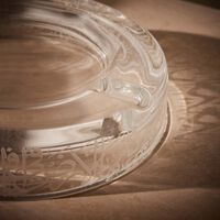 dimlaj thuluth ashtray round clear