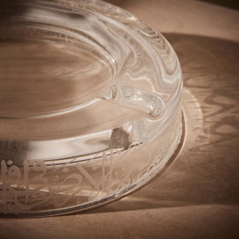dimlaj thuluth ashtray round clear