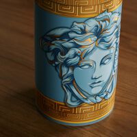 فيرساتشي مزهرية ميدوزا أمبليفايد كوين متوسطة الحجم زرقاء