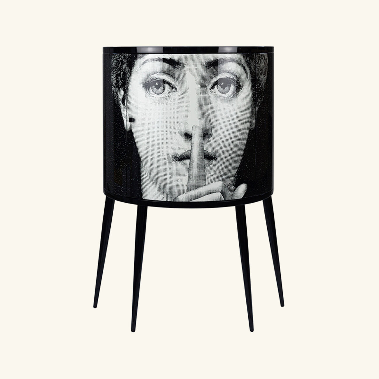 fornasetti silenzio consolle grey