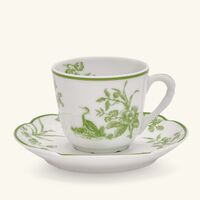 bernardaud albertine espresso cup green